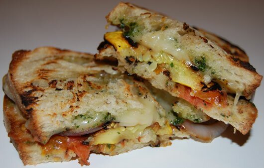 Recipe: Grilled Vegetable Panini With Chimichurri Recipe: Grilled Vegetable Panini With Chimichurri